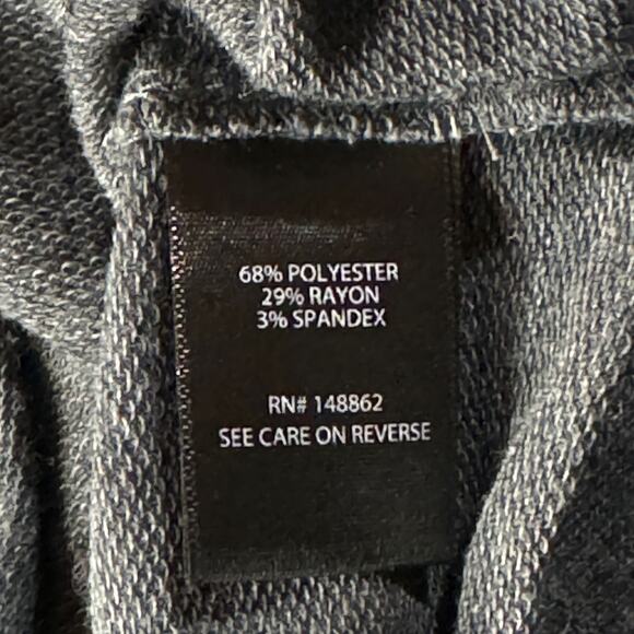 Torrid SZ 2 (2X-Large) Top Cold-Shoulder Long Sleeve Scoop Neck Cutouts Gray - Picture 9 of 10